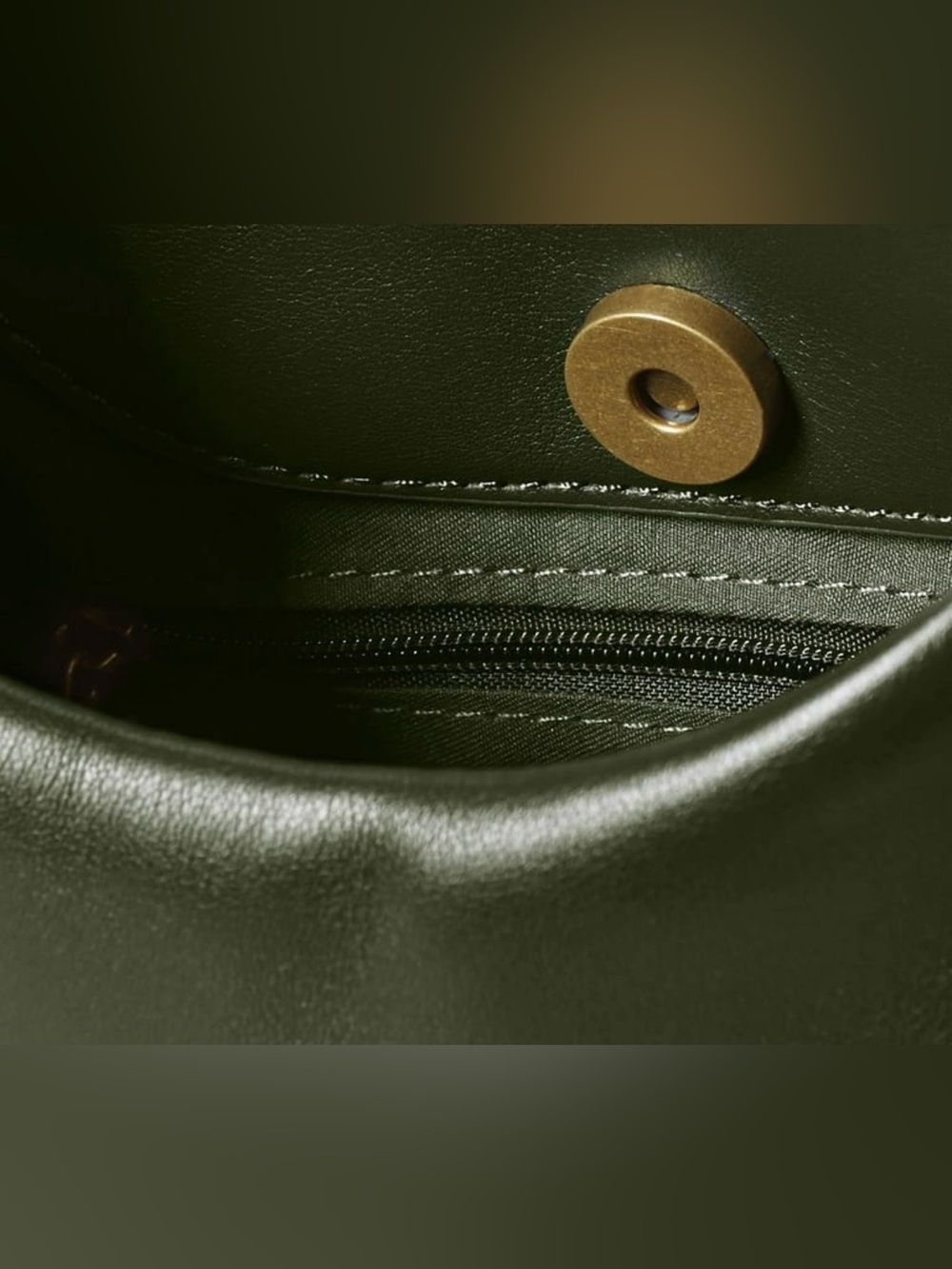 The Drop Dark Green Handle Bag, NWT - Picture 6 of 7